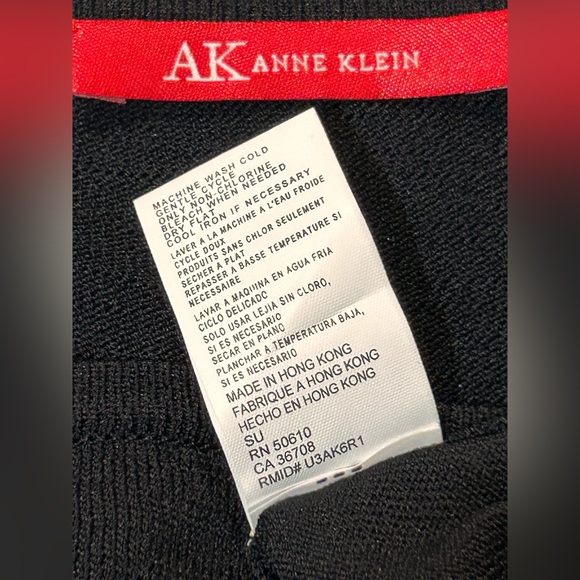 Anne Klein boat neck open split sleeve lightweight sweater Petite 8 vintage - Picture 12 of 15